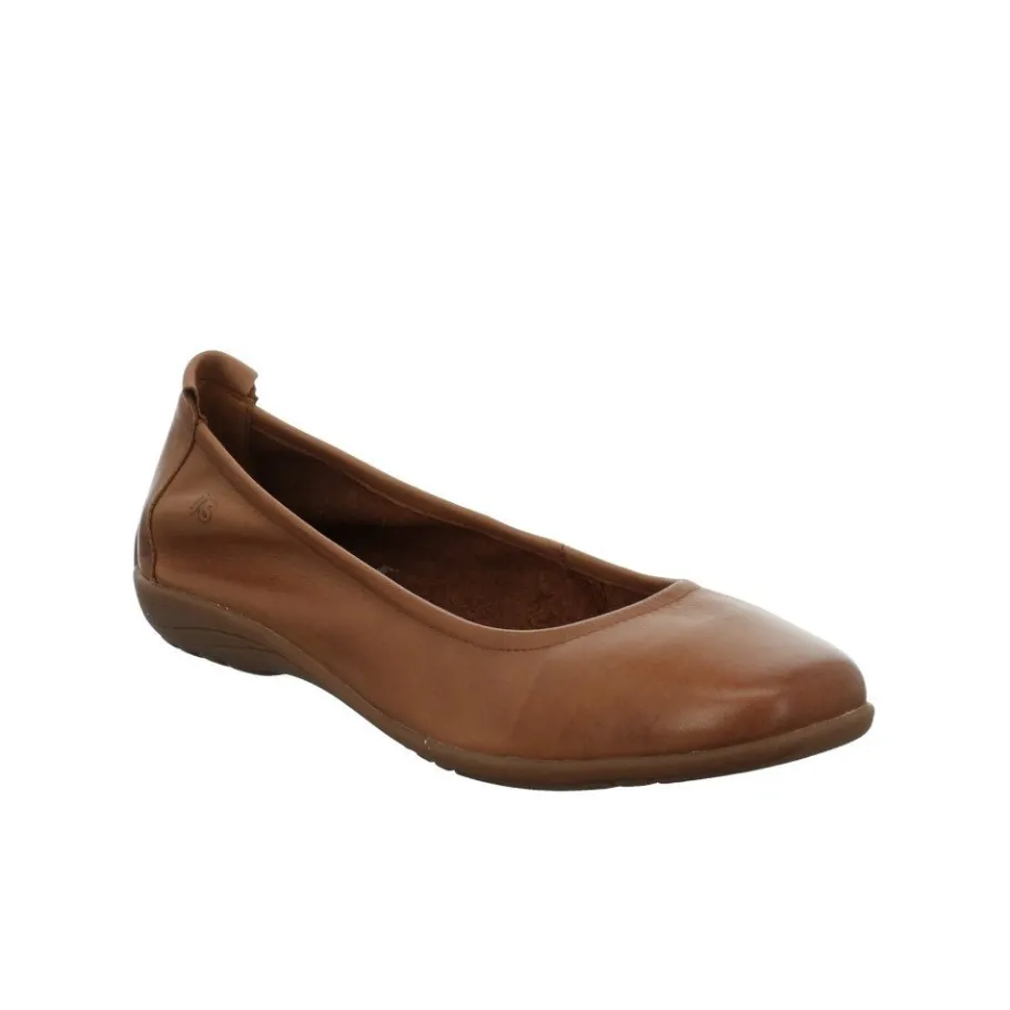 Discount Balerinki damskie Josef Seibel FENJA 01 skórzane brązowy 74801 133 240 Damskie Balerinki