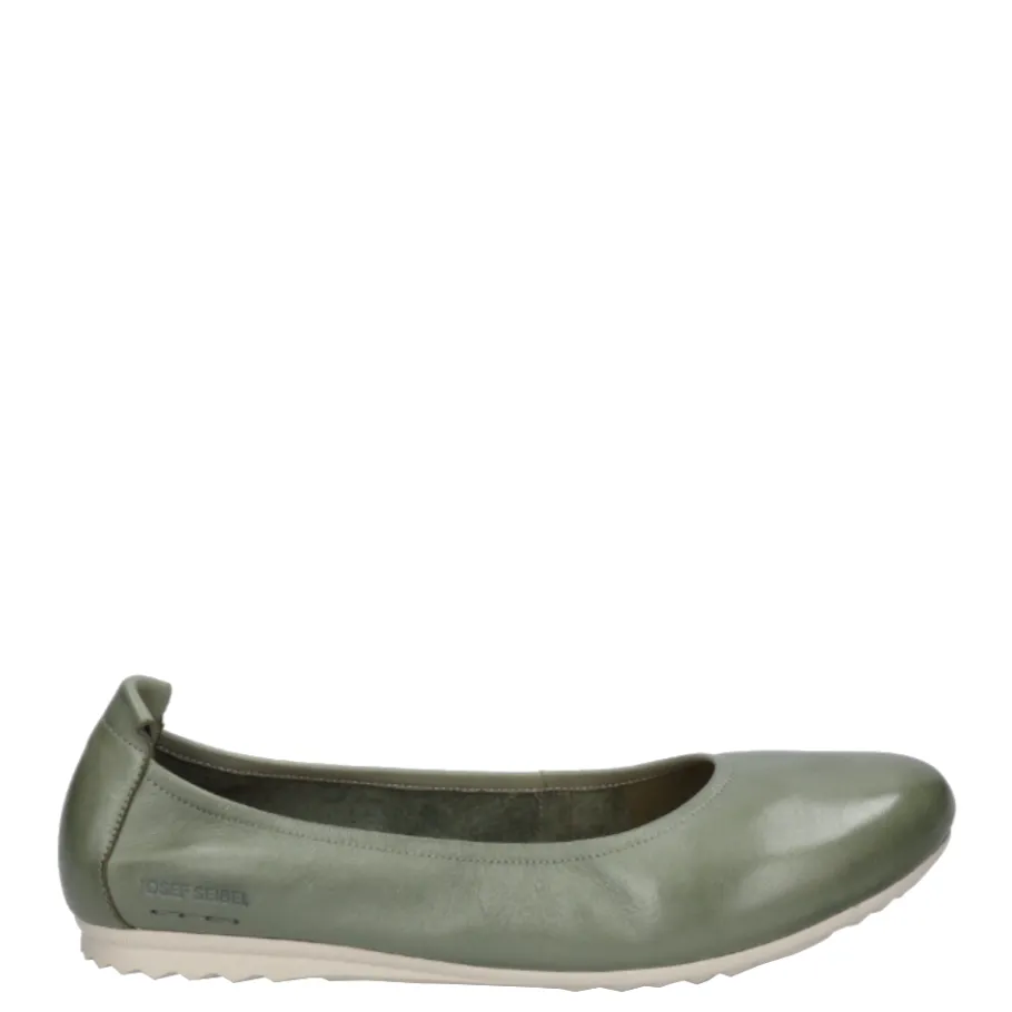 Online Balerinki damskie Josef Seibel JOSIE 01 skórzane zielony 70601 133 610 Damskie Balerinki|Półbuty