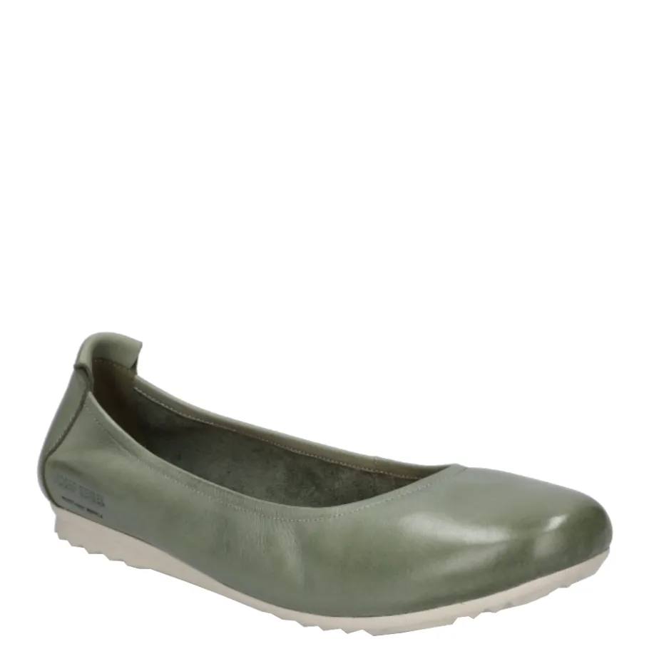 Online Balerinki damskie Josef Seibel JOSIE 01 skórzane zielony 70601 133 610 Damskie Balerinki|Półbuty