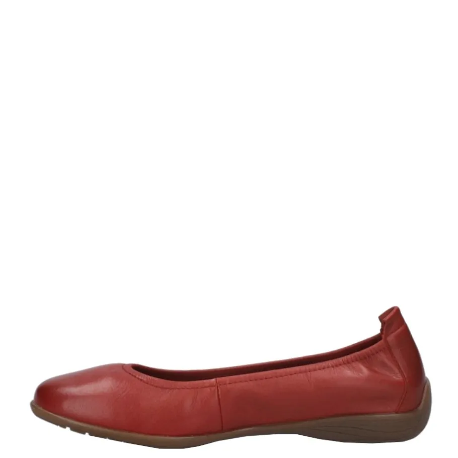 Best Balerinki damskie Josef Seibel FENJA 01 skórzane czerwony 74801 133 450 Damskie Balerinki