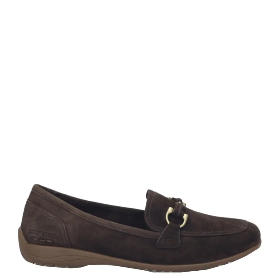 Discount Balerinki damskie Josef Seibel FENJA 34 skórzane brązowy 74834 984 310 Damskie Balerinki