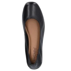 Discount Balerinki damskie Josef Seibel FENJA 01 skórzane czarny 74801 133 105 Damskie Balerinki