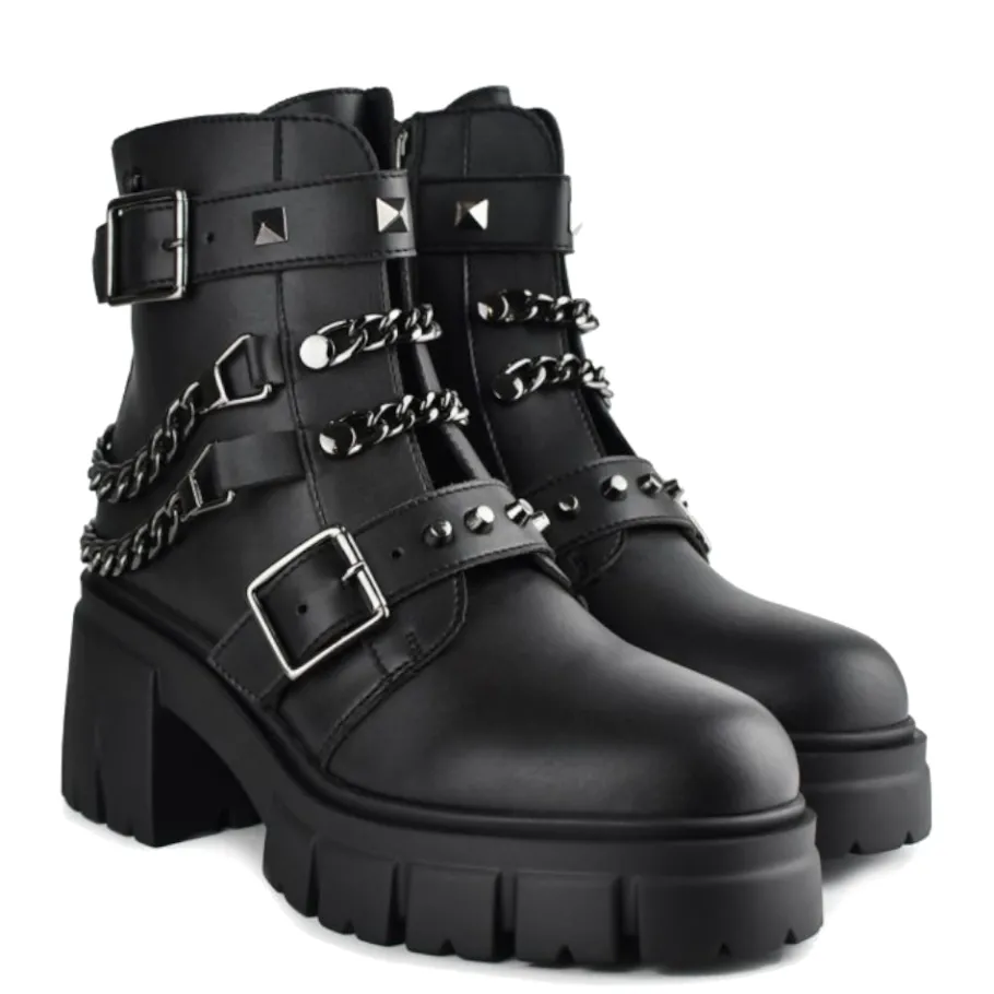 Discount Botki damskie Altercore VIRGO czarny Damskie Vegan|Vegan