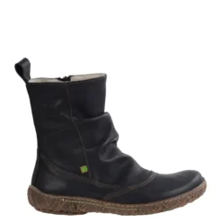 New Botki damskie El Naturalista N722 NIDA skórzane czarny Damskie Botki