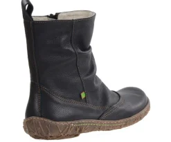 New Botki damskie El Naturalista N722 NIDA skórzane czarny Damskie Botki