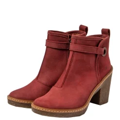 Clearance Botki damskie El Naturalista N5179 HAYA skórzane czerwony Damskie Botki