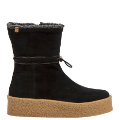 Online Botki damskie El Naturalista N5923 DOLMEN skórzane czarny Damskie Botki