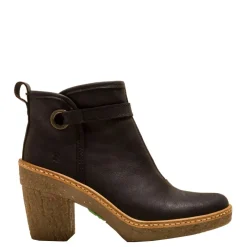 Discount Botki damskie El Naturalista N5179 HAYA skórzane czarny Damskie Botki