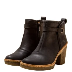 Discount Botki damskie El Naturalista N5179 HAYA skórzane czarny Damskie Botki