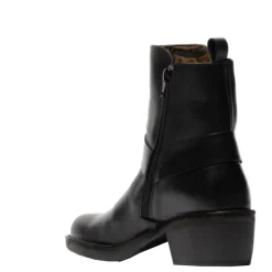 Outlet Botki damskie Fly London MEBI skórzane czarny P211123000 Damskie Botki