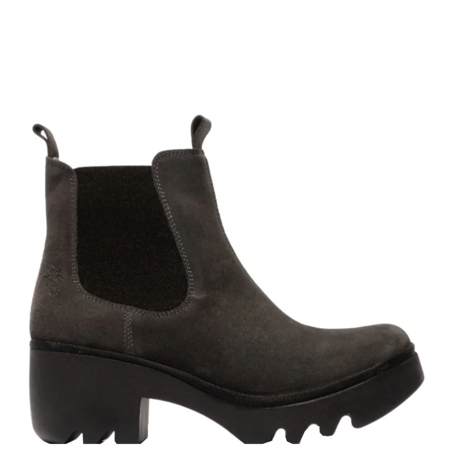 Sale Botki damskie Fly London TRIG 514 skórzane brązowy P501514008 Damskie Sztyblety|Botki