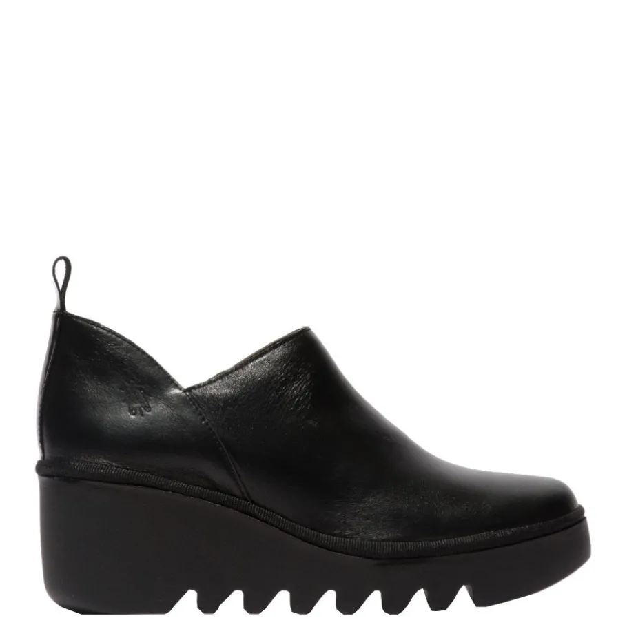 Best Botki damskie Fly London BELI 458 skórzane czarny P501458000 Damskie Półbuty|Botki
