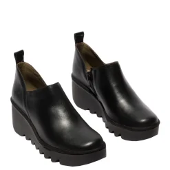 Best Botki damskie Fly London BELI 458 skórzane czarny P501458000 Damskie Półbuty|Botki