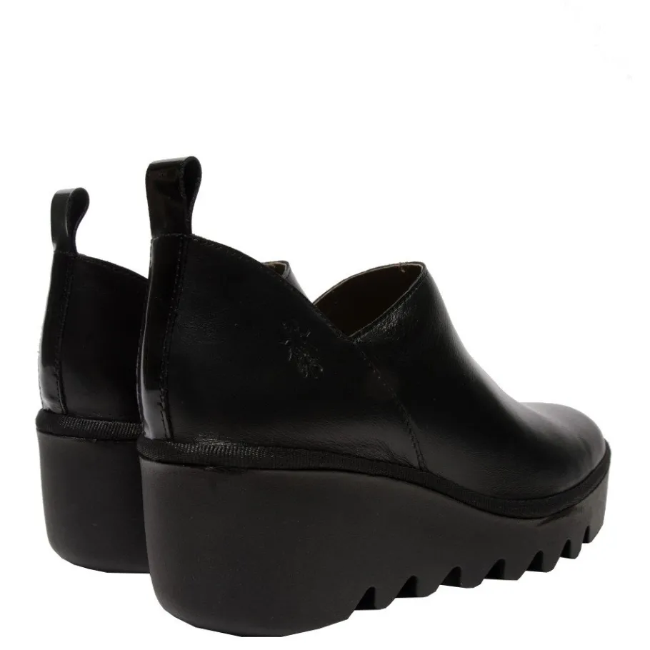 Best Botki damskie Fly London BELI 458 skórzane czarny P501458000 Damskie Półbuty|Botki