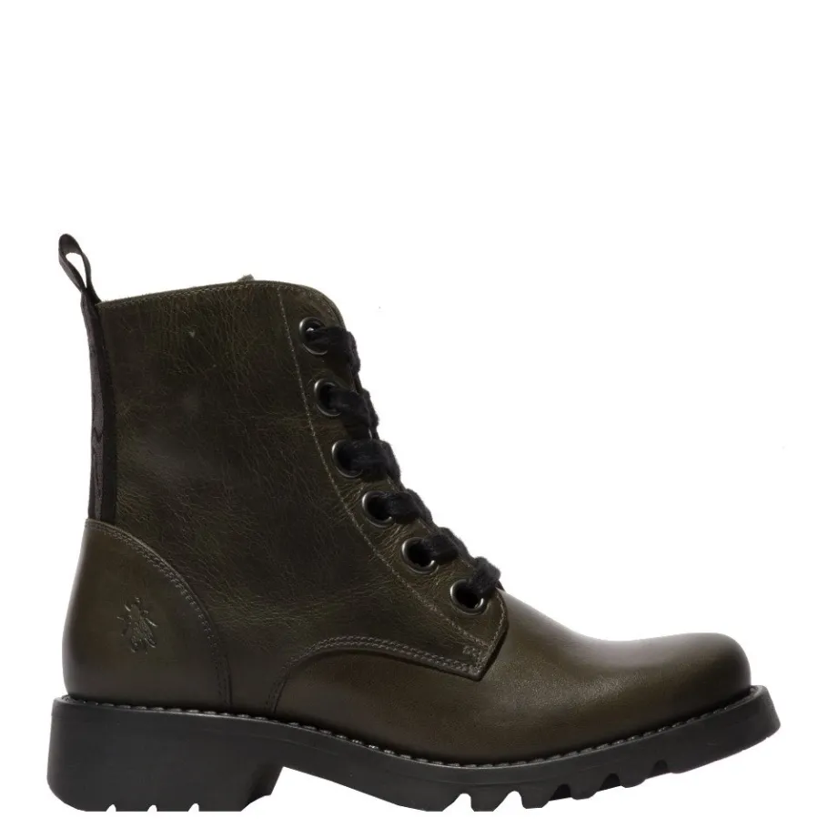 Discount Botki damskie Fly London RAGI 539 skórzane czarny P144539034 Damskie Botki
