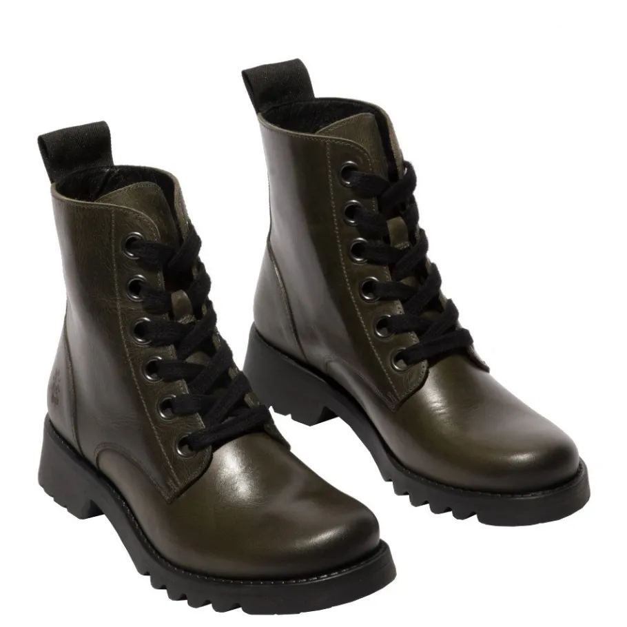 Discount Botki damskie Fly London RAGI 539 skórzane czarny P144539034 Damskie Botki