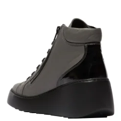 Online Botki damskie Fly London DICE 468 skórzane szary P601468001 Damskie Botki