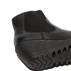 Outlet Botki damskie Fly London YADE 398 skórzane czarny P501398000 Damskie Botki