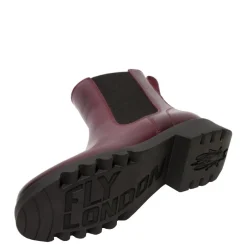 Sale Botki damskie Fly London ROPE 978 skórzane fioletowy P144978001 Damskie Botki