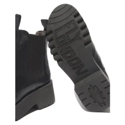 Outlet Botki damskie Fly London MEDI 789 skórzane czarny P144789000 Damskie Botki