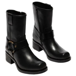 Clearance Botki damskie Fly London REVA 010 skórzane czarny P145010000 Damskie Botki
