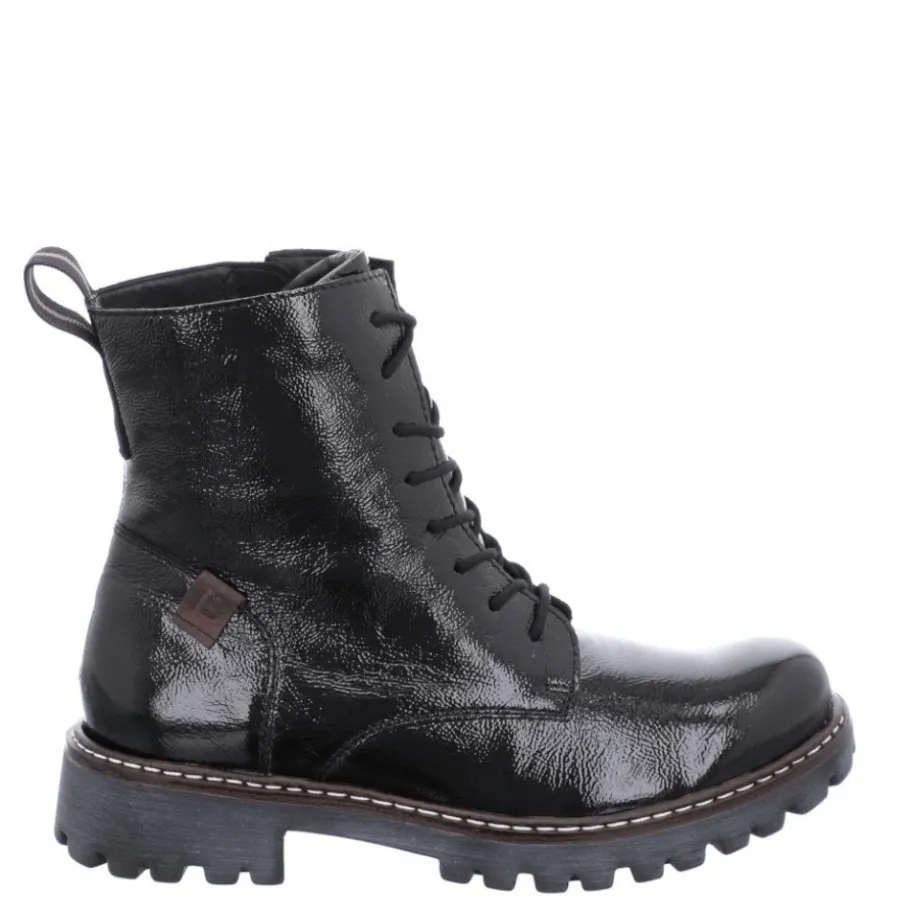 New Botki damskie Josef Seibel MARTA 02 skórzane czarny 85202 VL50 100 Damskie Botki
