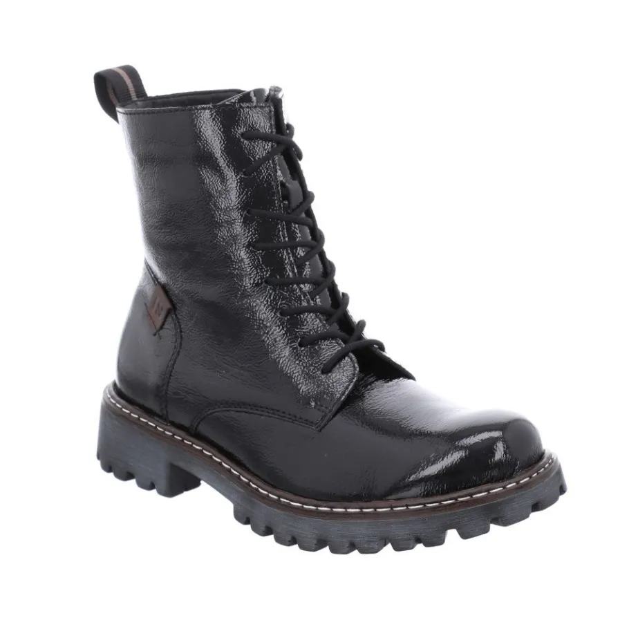 New Botki damskie Josef Seibel MARTA 02 skórzane czarny 85202 VL50 100 Damskie Botki