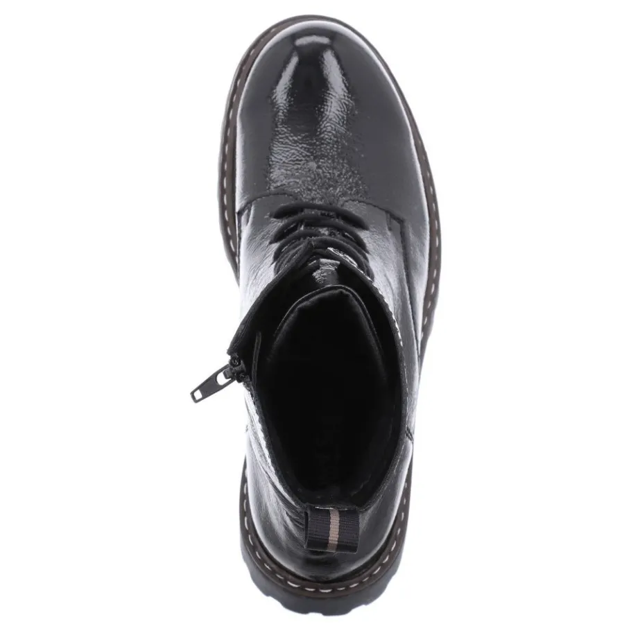 New Botki damskie Josef Seibel MARTA 02 skórzane czarny 85202 VL50 100 Damskie Botki