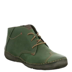 Clearance Botki damskie Josef Seibel FERGEY 18 skórzane zielony 59690 MI796 600 Damskie Botki