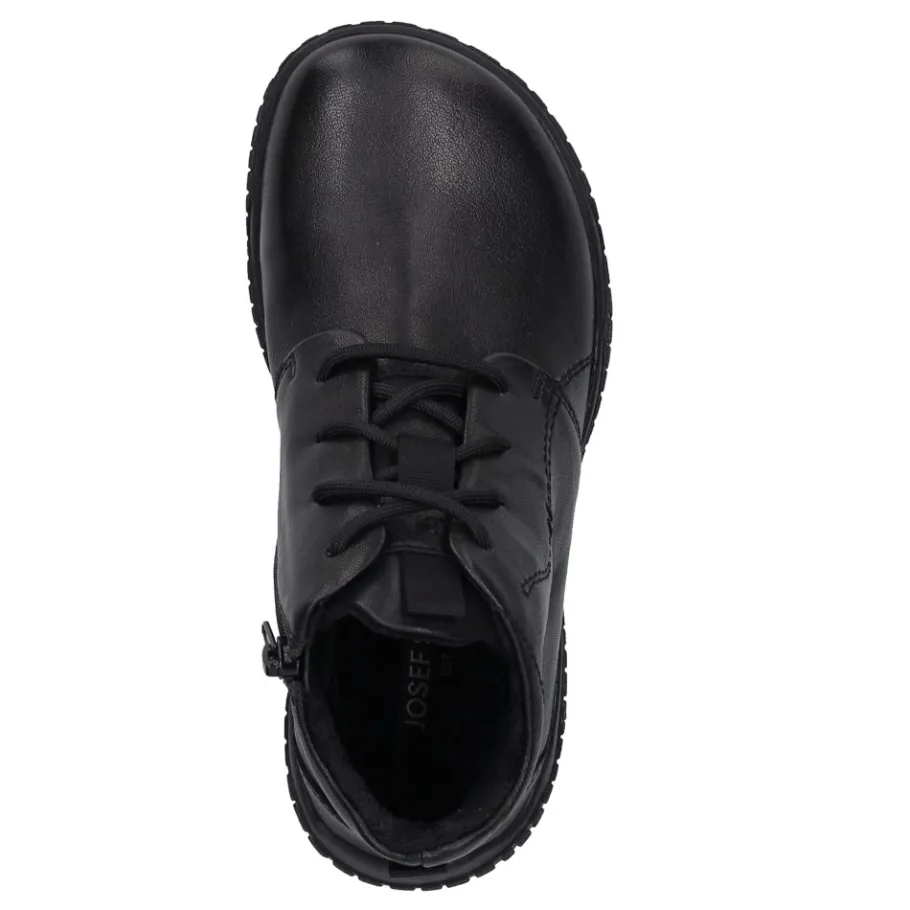 New Botki damskie Josef Seibel WYNONA 05 skórzane czarny 70705 VL793 100 Damskie Sztyblety
