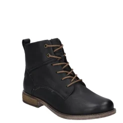 Clearance Botki damskie Josef Seibel SIENNA 95 skórzane czarny 99695 MI720 100 Damskie Botki