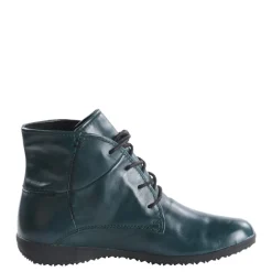 Sale Botki damskie Josef Seibel NALY 09 skórzane zielony 79709 VL971 640 Ocieplane Damskie Botki