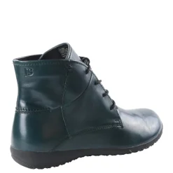 Sale Botki damskie Josef Seibel NALY 09 skórzane zielony 79709 VL971 640 Ocieplane Damskie Botki