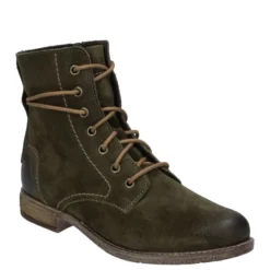 Discount Botki damskie Josef Seibel SIENNA 70 skórzane zielony 99670 MI944 615 Damskie Botki