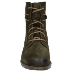 Discount Botki damskie Josef Seibel SIENNA 70 skórzane zielony 99670 MI944 615 Damskie Botki