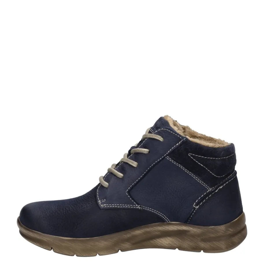 Sale Botki damskie Josef Seibel CONNY 52 skórzane niebieski 91752 VL796 530 Męskie Botki