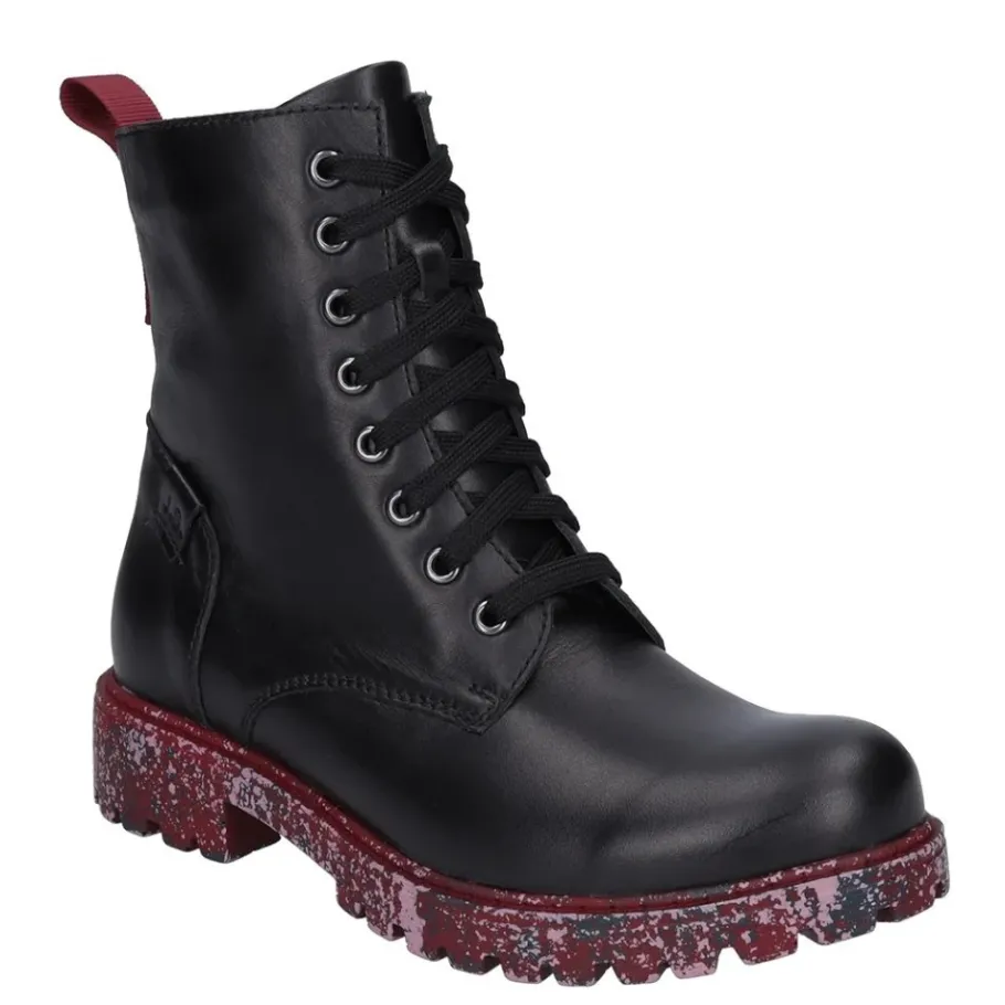 Clearance Botki damskie Josef Seibel MARTA 16 skórzane czarny 85216 VL96 101 Damskie Botki