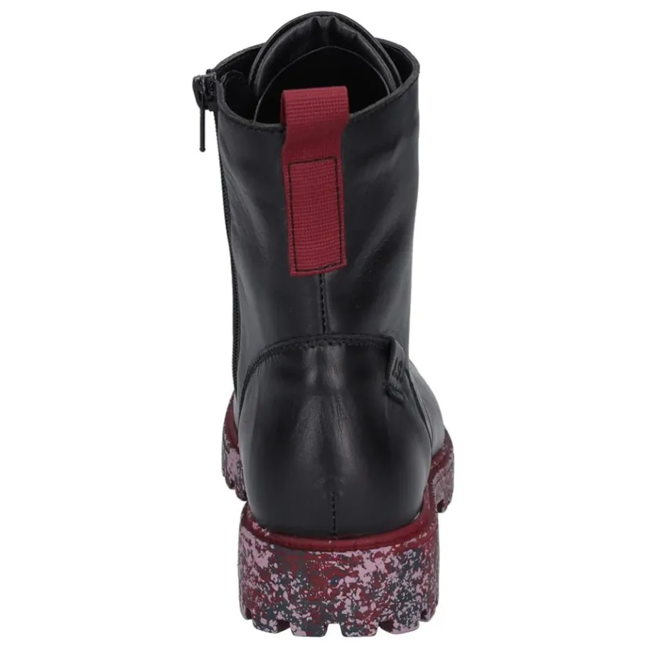 Clearance Botki damskie Josef Seibel MARTA 16 skórzane czarny 85216 VL96 101 Damskie Botki