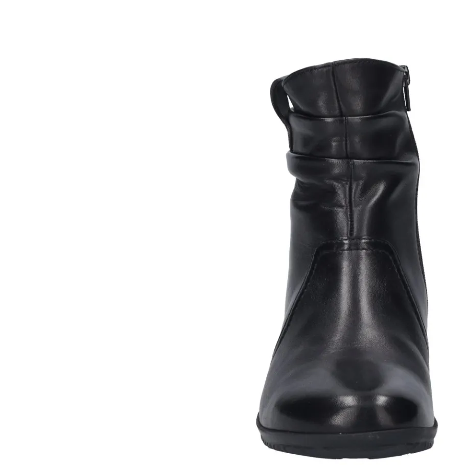 Discount Botki damskie Josef Seibel NALY 63 skórzane czarny 79763 VL971 100 Damskie Botki