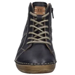Discount Botki damskie Josef Seibel FELICIA 01 skórzane niebieski 89201 VL302 531 Damskie Botki