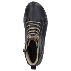 Discount Botki damskie Josef Seibel FELICIA 01 skórzane niebieski 89201 VL302 531 Damskie Botki
