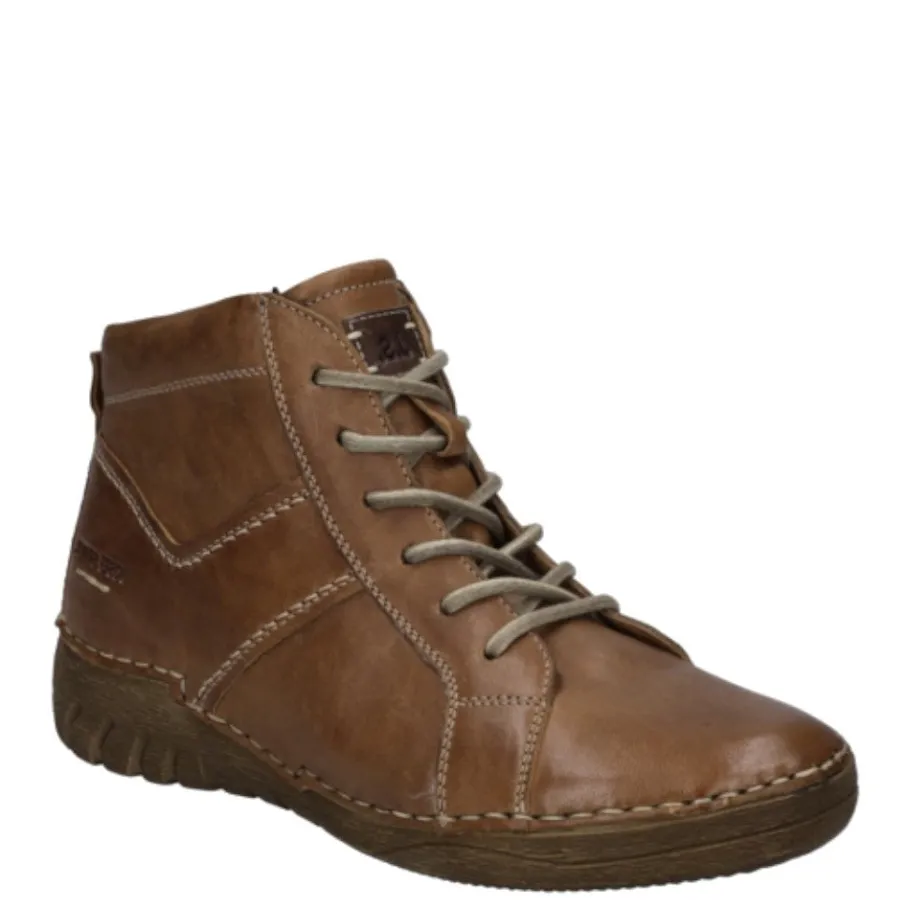 New Botki damskie Josef Seibel FELICIA 01 skórzane brązowy 89201 VL302 371 Damskie Botki
