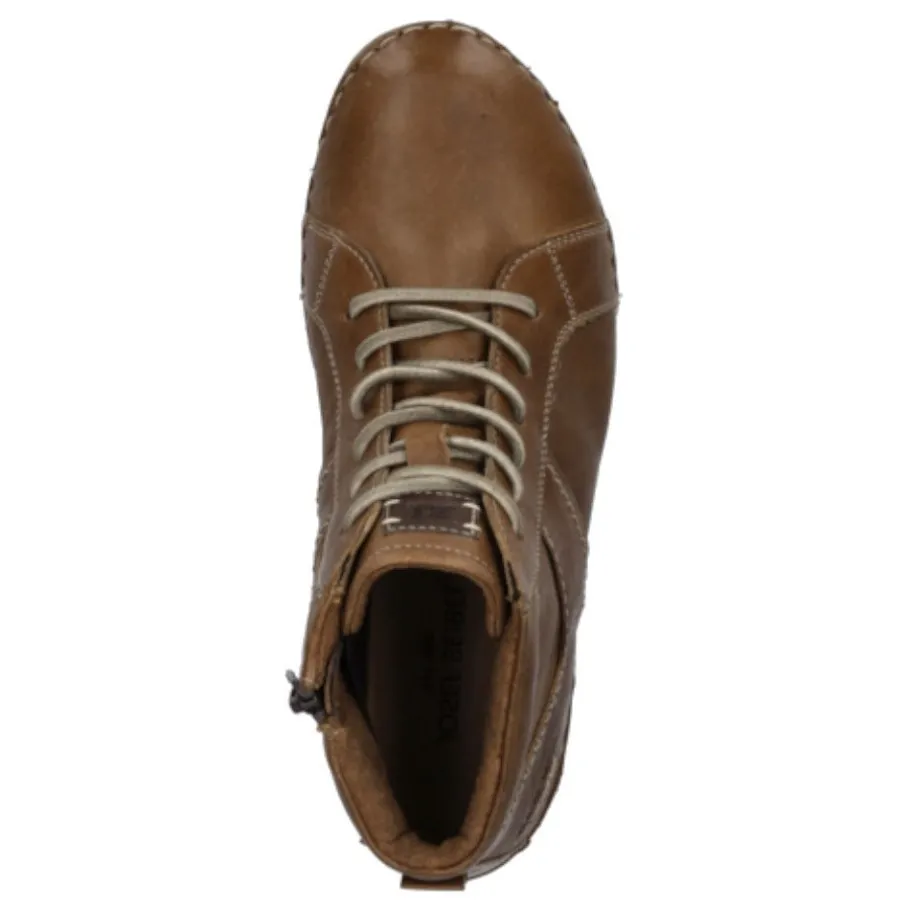 New Botki damskie Josef Seibel FELICIA 01 skórzane brązowy 89201 VL302 371 Damskie Botki