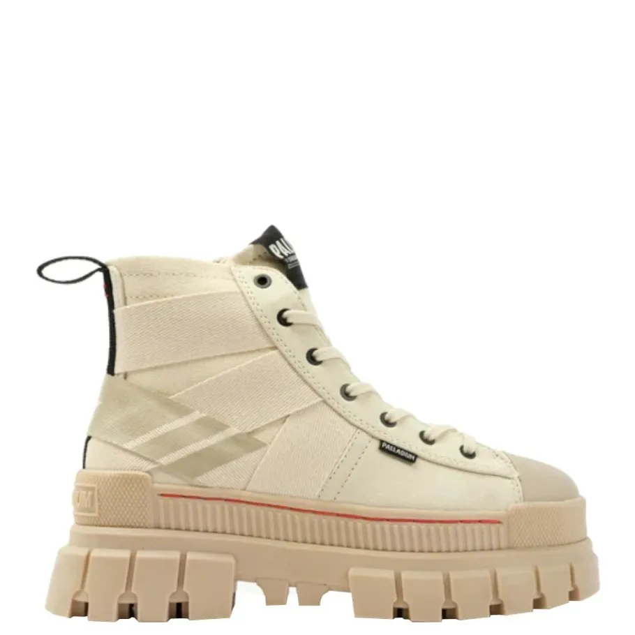 Hot Botki damskie Palladium REVOLT HI ARMY beżowy 98579-210 Damskie Trampki