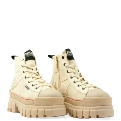 Hot Botki damskie Palladium REVOLT HI ARMY beżowy 98579-210 Damskie Trampki