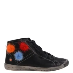 Sale Botki damskie Softinos ISLEEN skórzane czarny P900268046 Damskie Botki
