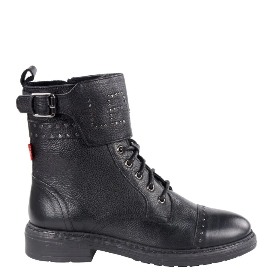 Hot Botki Levi's SLY STUDS Regular Black 23068070059 Damskie Botki