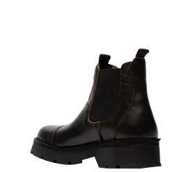 Discount Botki męskie Fly London KLIN 135 skórzane czarny P211135001 Męskie Botki