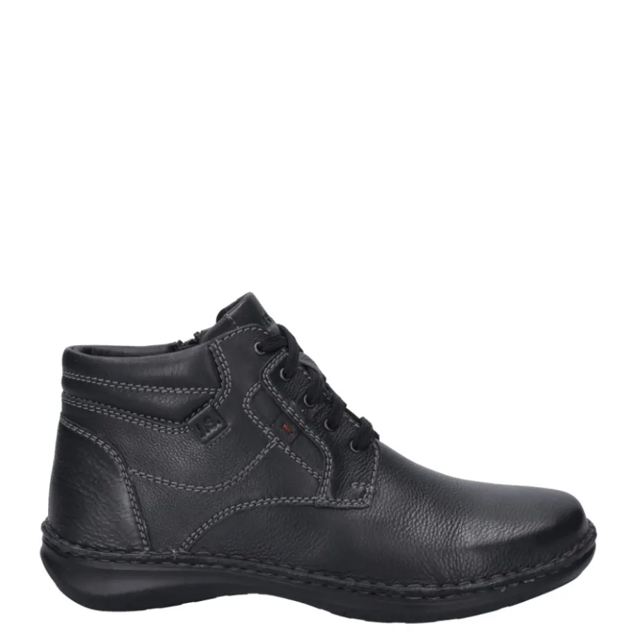 Clearance Botki męskie Josef Seibel NEW ANVERS 35 skórzane czarny 44935 PL044 100 Męskie Botki