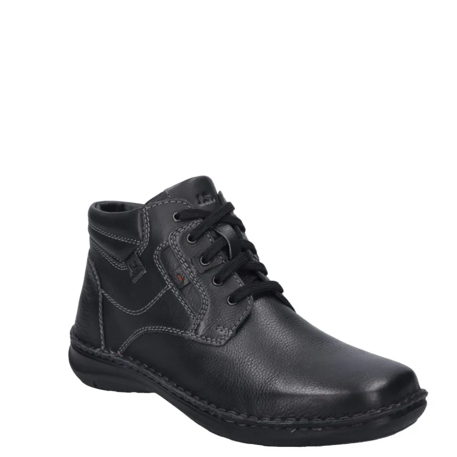 Clearance Botki męskie Josef Seibel NEW ANVERS 35 skórzane czarny 44935 PL044 100 Męskie Botki